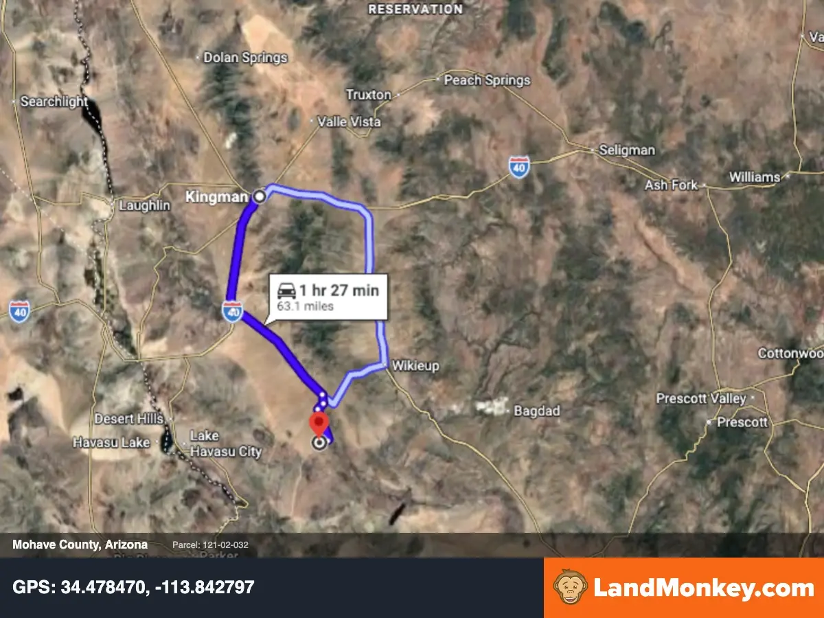 Enjoy the desert quiet - 9.39 acre off-the-grid property, Yucca Arizona — thumbnail 3