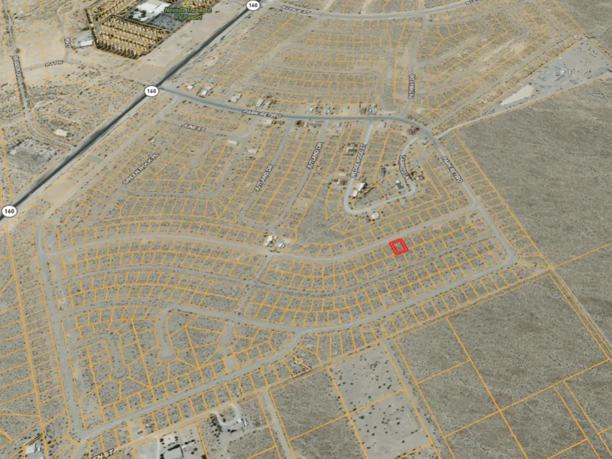 Flat 5,401-square-foot residential lot in Pahrump, NV, with power in the area — thumbnail 3