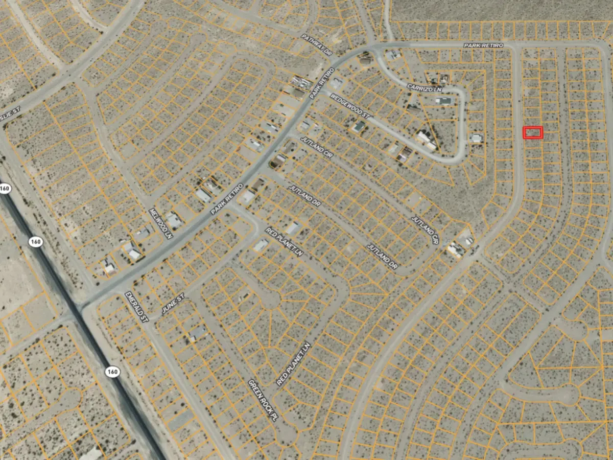 Flat 5,401-square-foot residential lot in Pahrump, NV, with power in the area — thumbnail 4